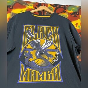 Kobe Bryant Shirt Mens X-Large Nike Black Mamba Basketball Dri-Fit Ball Tee